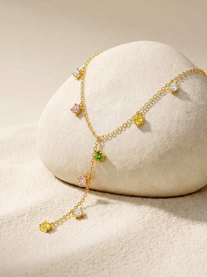 Glow Theory Gold Plated Lariate Necklace
