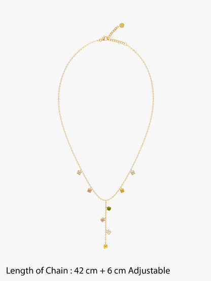 Glow Theory Gold Plated Lariate Necklace
