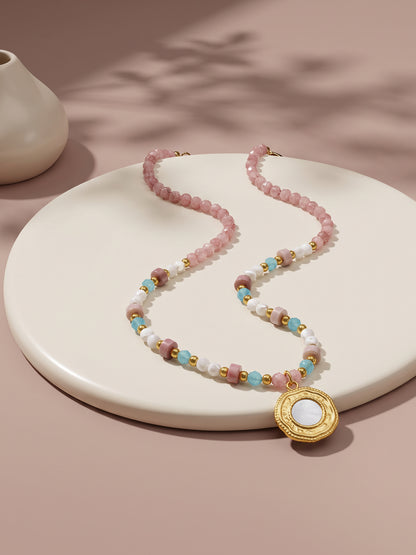 IXIA by GIVA Bohemian Rhapsody Gold Plated Necklace