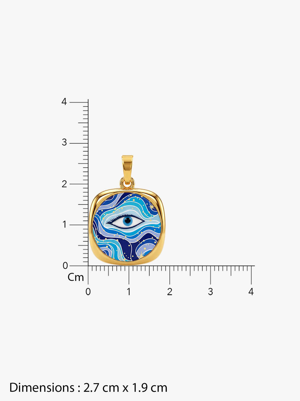 IXIA by GIVA Ocean Eyes Gold Plated Necklace
