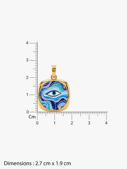 IXIA by GIVA Ocean Eyes Gold Plated Necklace