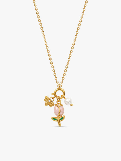 IXIA by GIVA Petalhead Gold Plated Necklace
