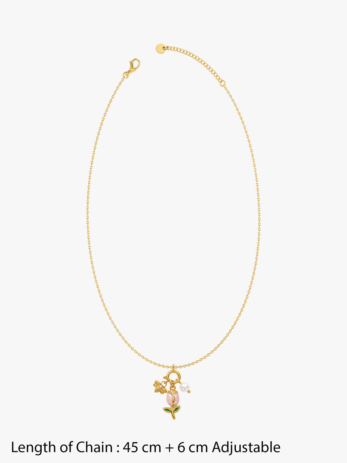 IXIA by GIVA Petalhead Gold Plated Necklace