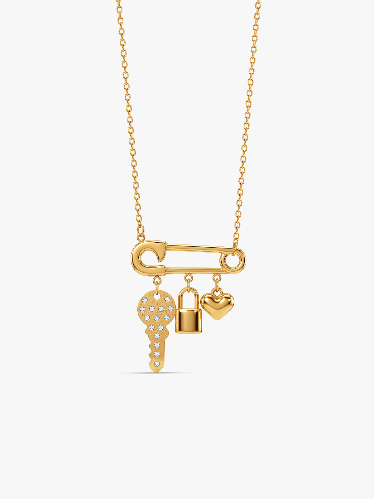 IXIA by GIVA Trinket Charm Gold Plated Necklace
