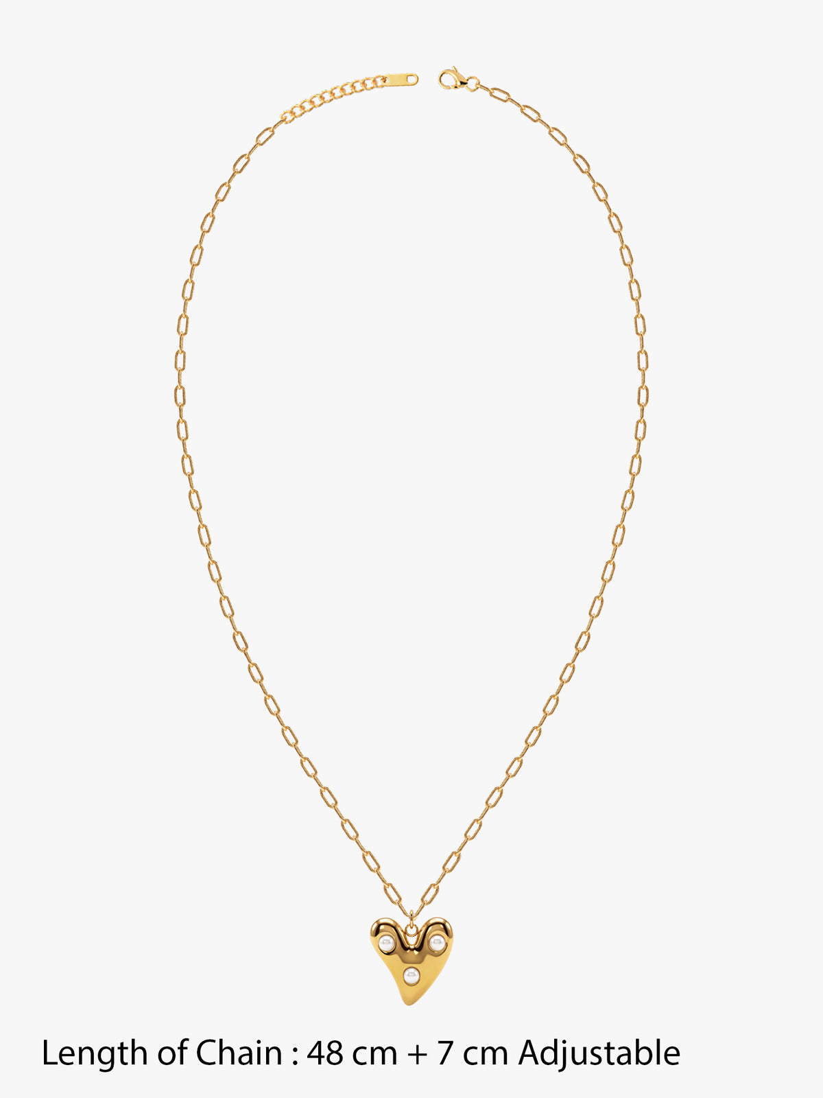 IXIA by GIVA Vital Style Gold Plated Necklace