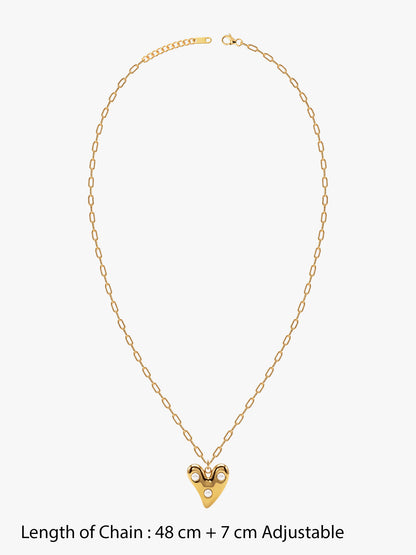 IXIA by GIVA Vital Style Gold Plated Necklace