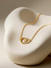 IXIA by GIVA Rebel Loop Gold Plated Necklace
