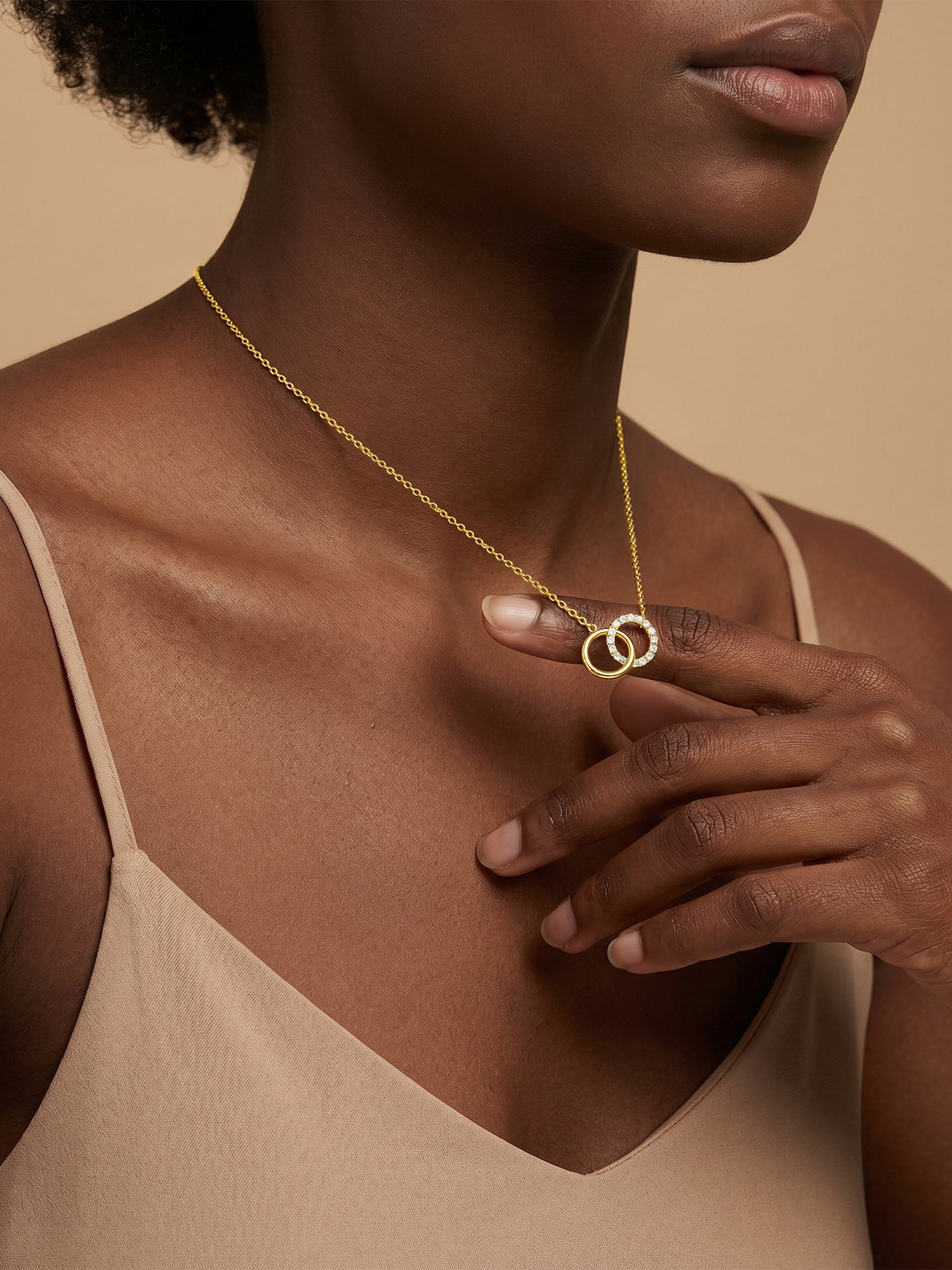 Rebel Loop Gold Plated Necklace