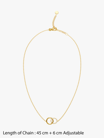 Rebel Loop Gold Plated Necklace