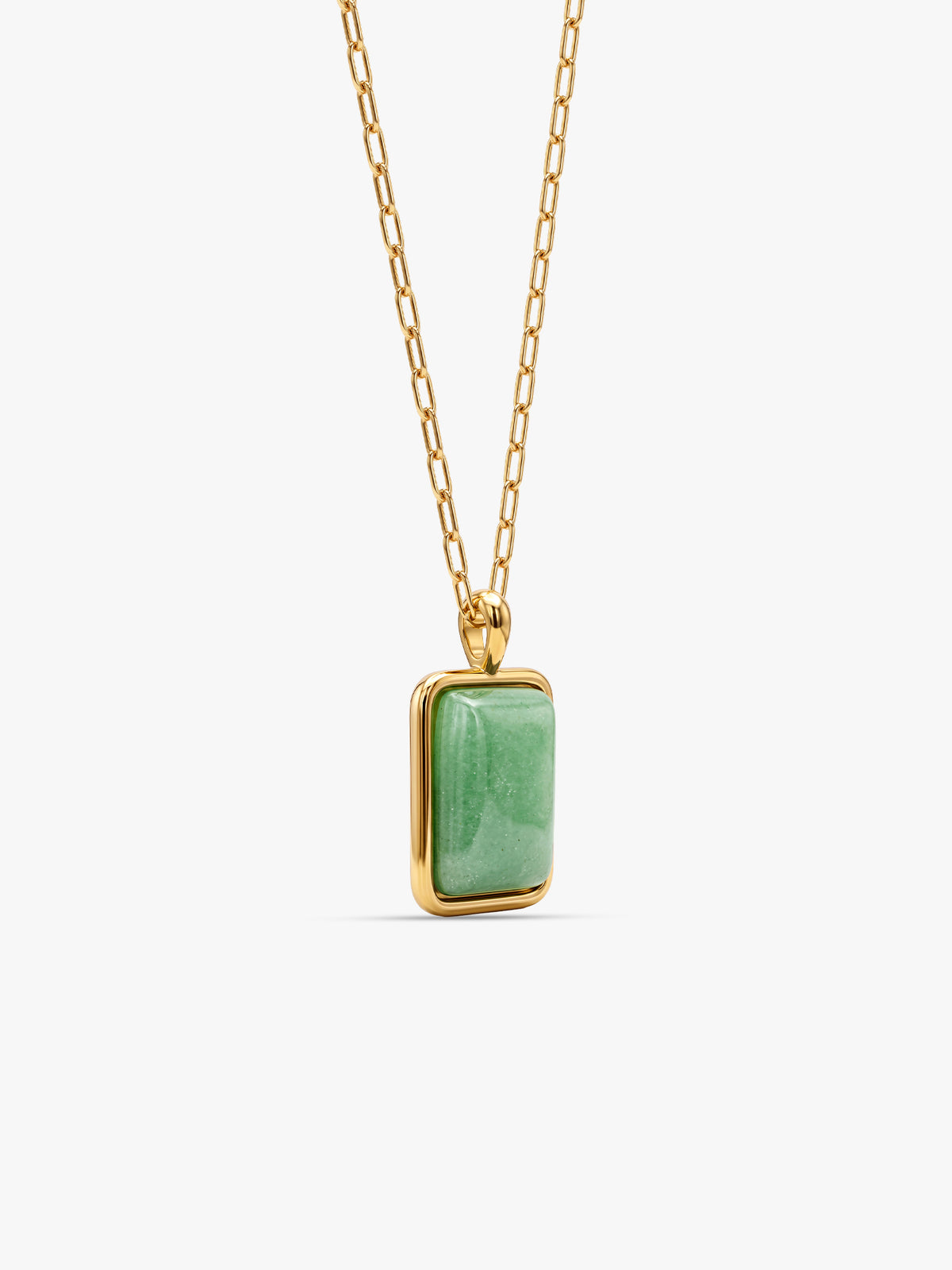 IXIA by GIVA Green Lit Gold Plated Necklace