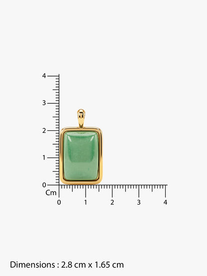 IXIA by GIVA Green Lit Gold Plated Necklace