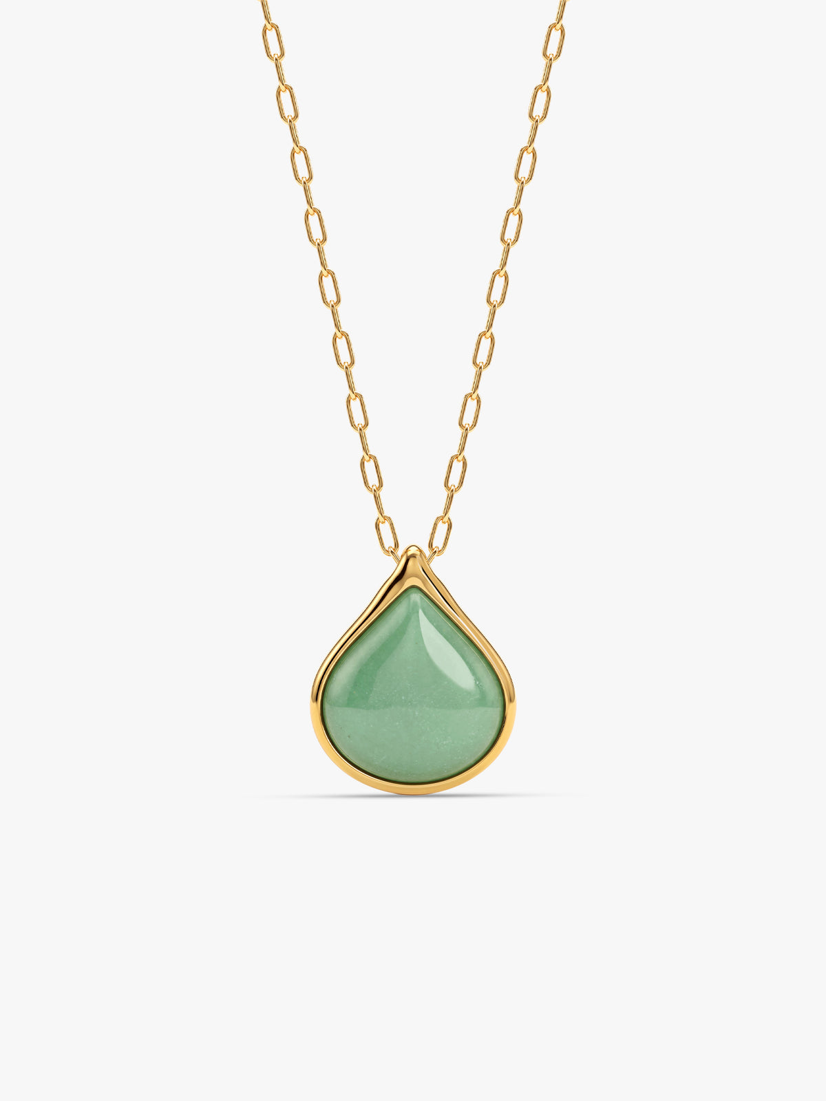 IXIA by GIVA Green Drop Gold Plated Necklace