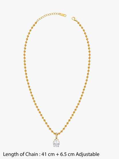 IXIA by GIVA Easy Win Gold Plated Necklace