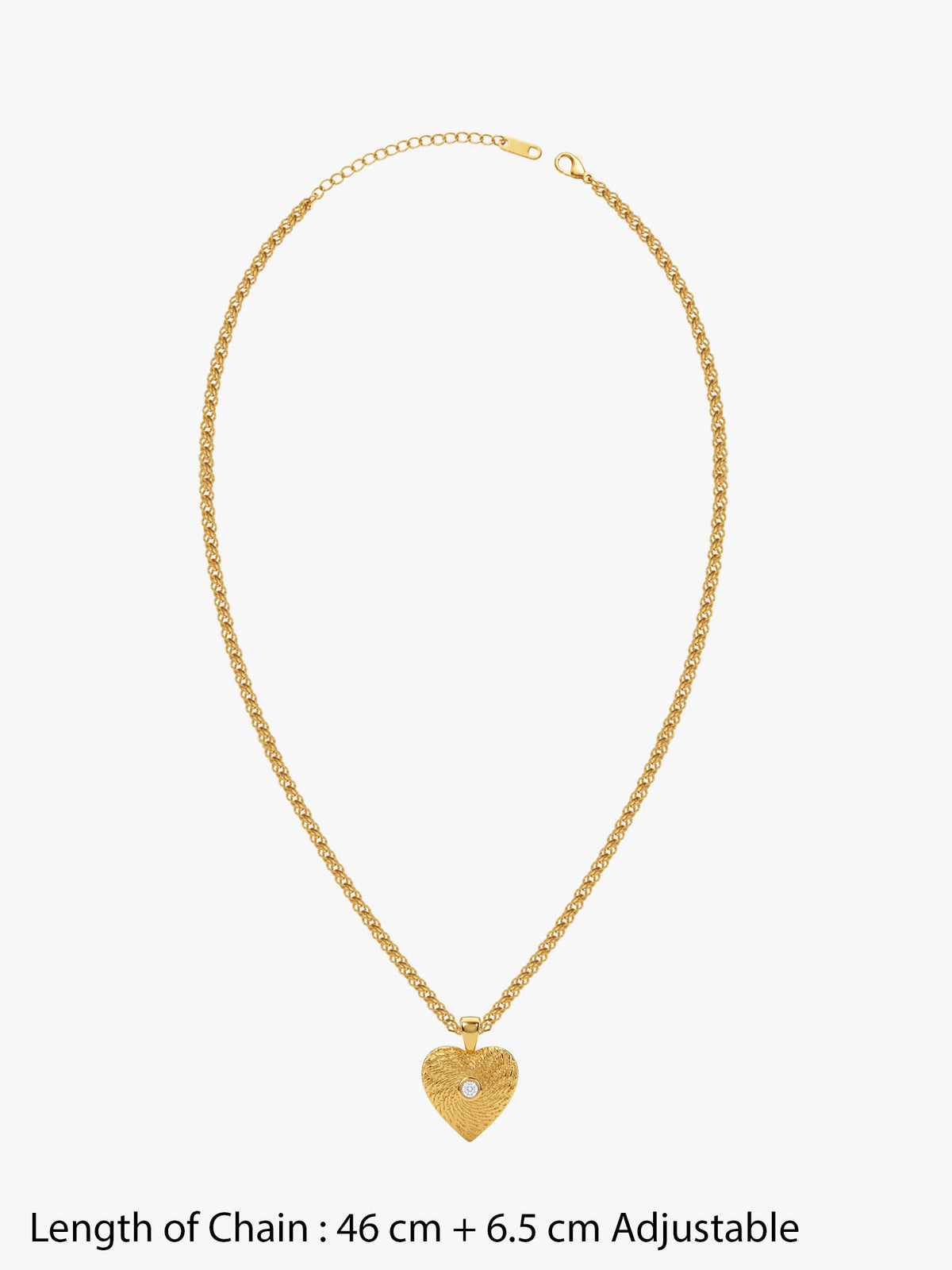 IXIA by GIVA Heart to Get Gold Plated Necklace