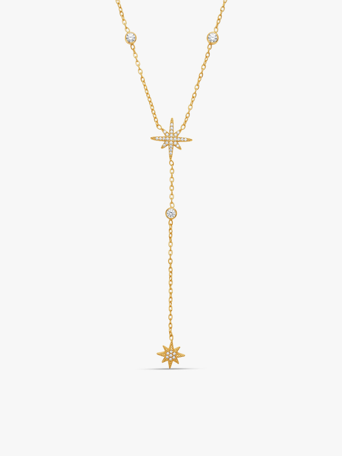 IXIA by GIVA Slow Burn Gold Plated Lariat Necklace