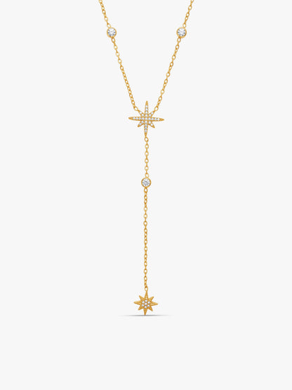 IXIA by GIVA Slow Burn Gold Plated Lariat Necklace