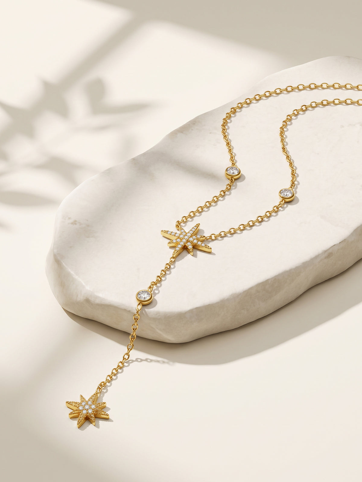 IXIA by GIVA Slow Burn Gold Plated Lariat Necklace