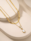 IXIA by GIVA Split Personality Gold Plated Necklace
