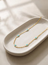 IXIA by GIVA True Blue Gold Plated Necklace