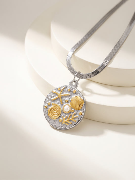 IXIA by GIVA Shoreline Dual Tone Necklace