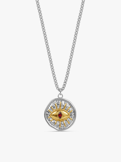 IXIA by GIVA Clan Symbol Dual Tone Necklace