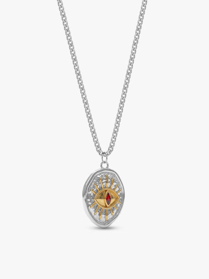 IXIA by GIVA Clan Symbol Dual Tone Necklace