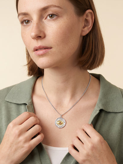 IXIA by GIVA Clan Symbol Dual Tone Necklace