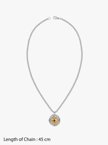 IXIA by GIVA Clan Symbol Dual Tone Necklace