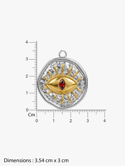 IXIA by GIVA Clan Symbol Dual Tone Necklace