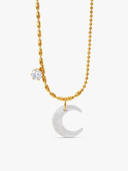 IXIA by GIVA Moonshot Gold Plated Necklace