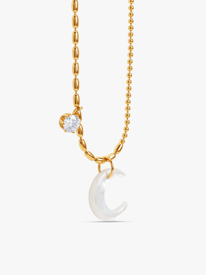 IXIA by GIVA Moonshot Gold Plated Necklace