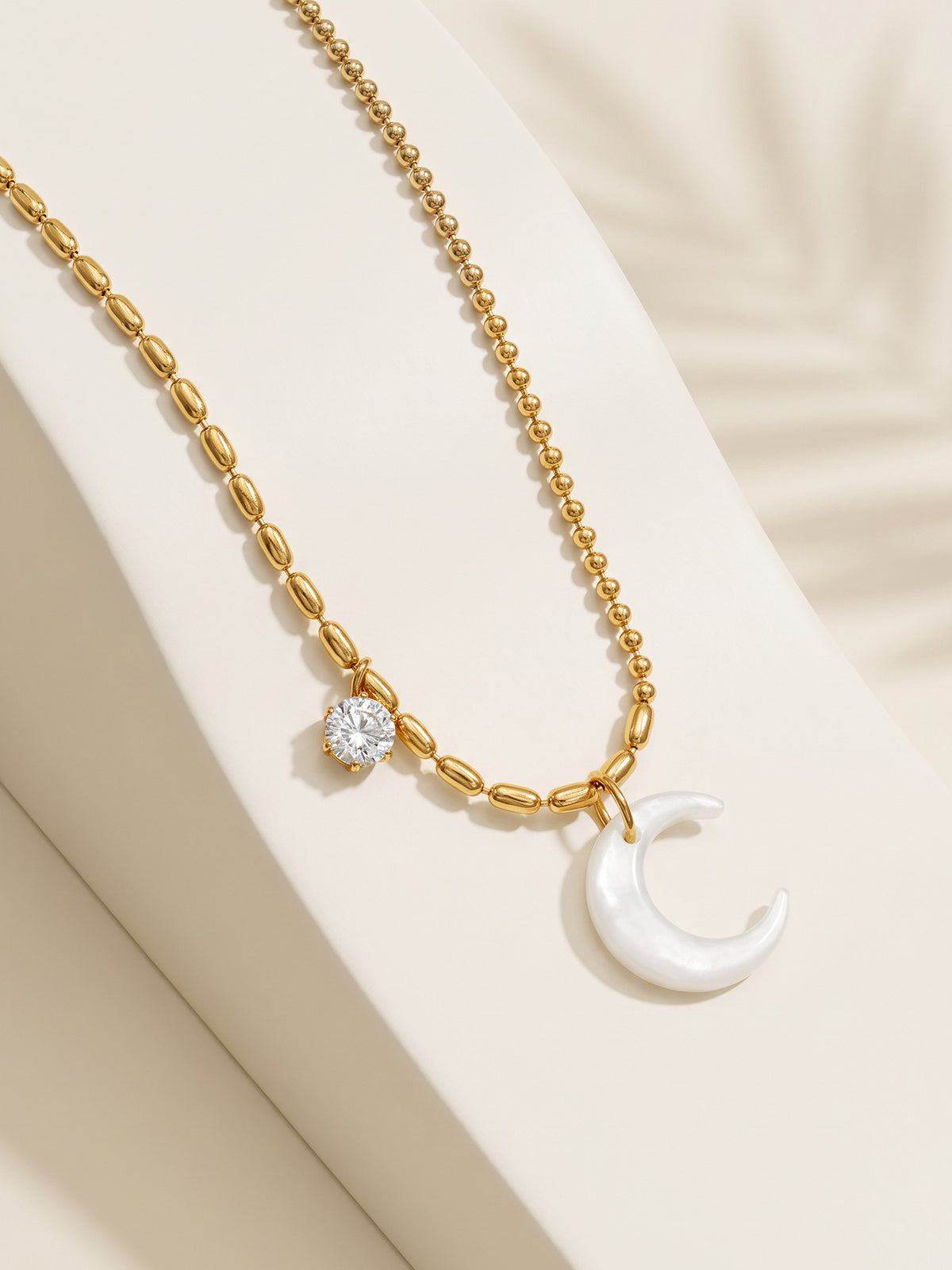 IXIA by GIVA Moonshot Gold Plated Necklace