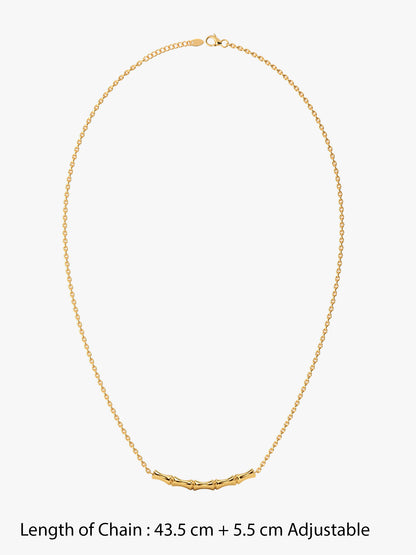 IXIA by GIVA Forever Material Gold Plated Necklace
