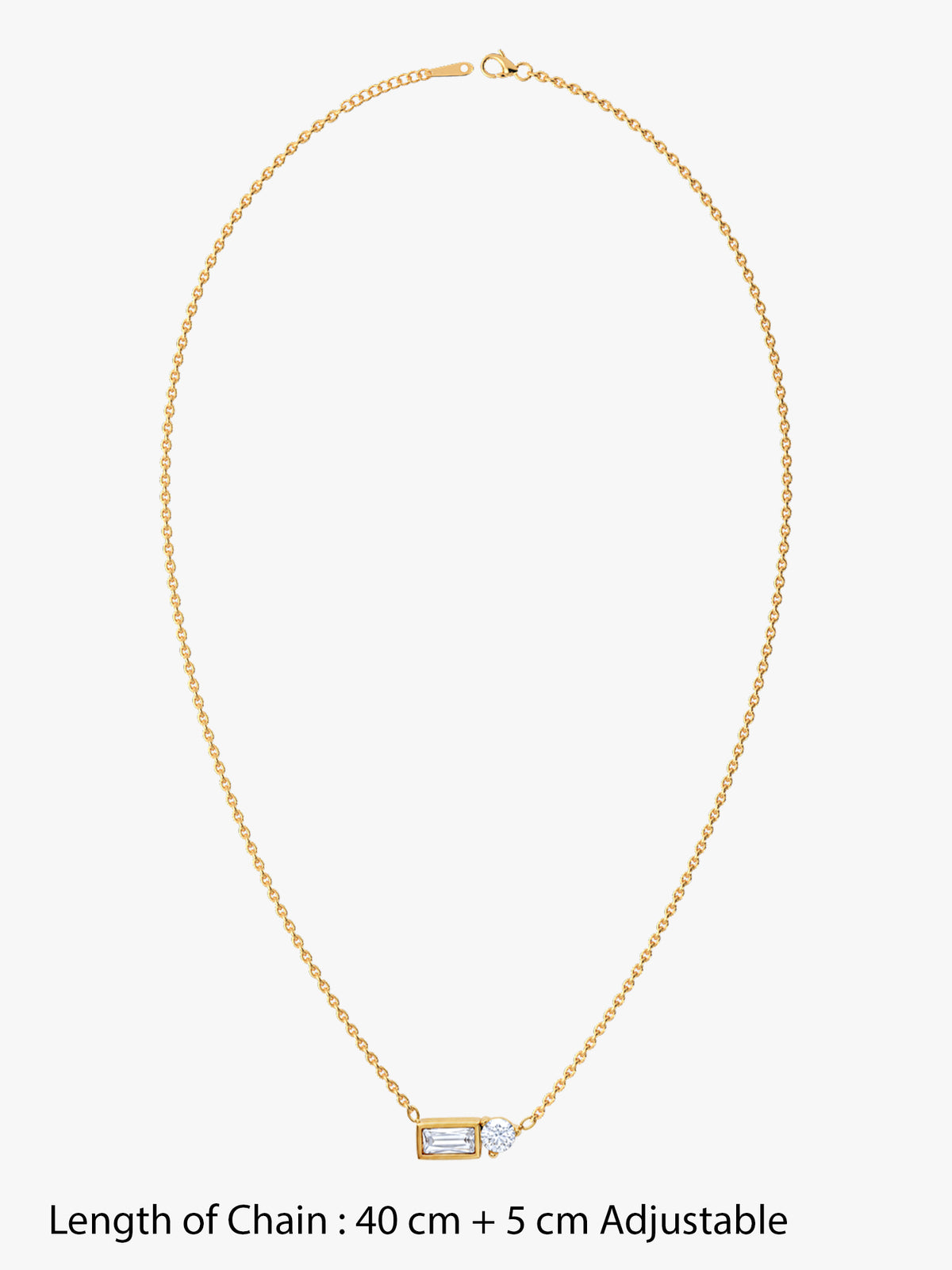 IXIA by GIVA 360 Degrees Gold Plated Necklace