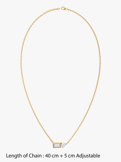 IXIA by GIVA 360 Degrees Gold Plated Necklace