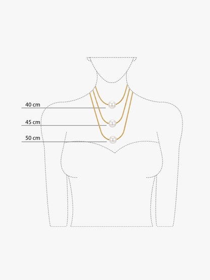 IXIA by GIVA Layer Slayer Gold Plated Necklace