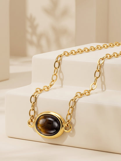 IXIA by GIVA Velvet Flame Gold Plated Necklace