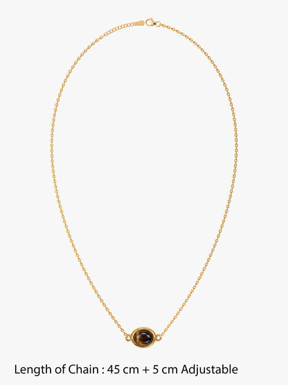 IXIA by GIVA Velvet Flame Gold Plated Necklace