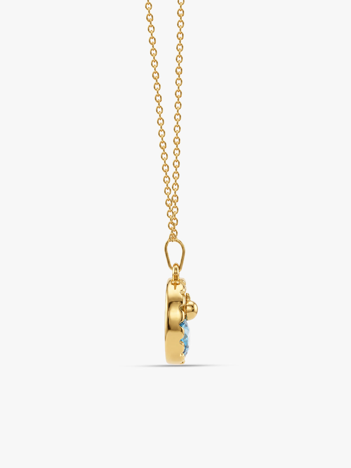 IXIA by GIVA Blue Moon Gold Plated Necklace
