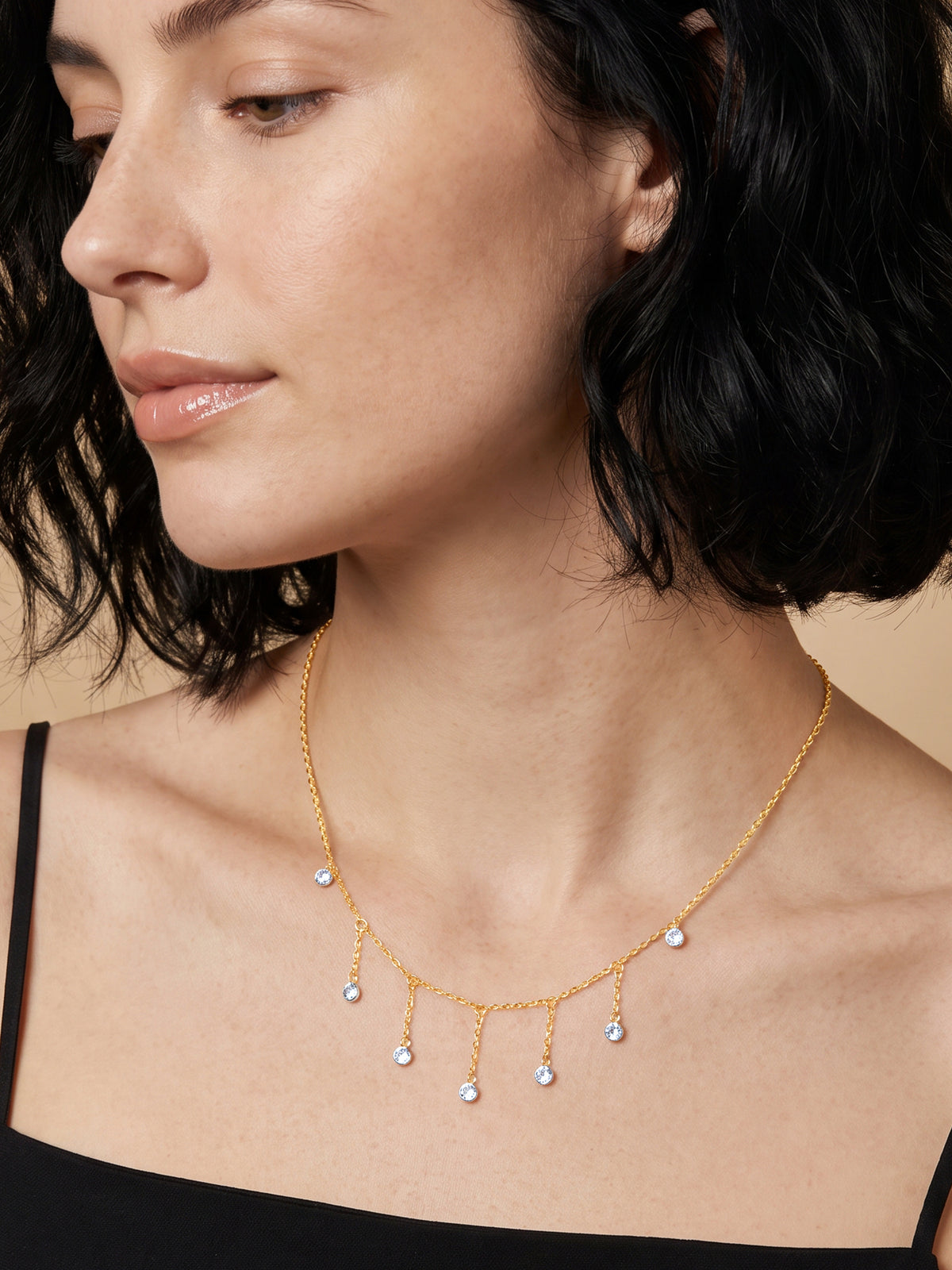 IXIA by GIVA Lucky Girl Gold Plated Necklace