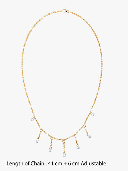 IXIA by GIVA Lucky Girl Gold Plated Necklace
