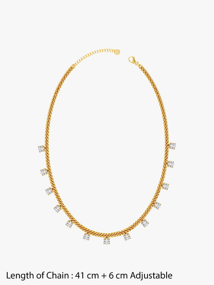 IXIA by GIVA Brunch Chic Gold Plated Necklace
