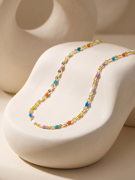 IXIA by GIVA Microdosing Gold Plated Necklace