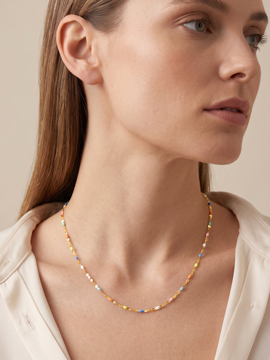 IXIA by GIVA Microdosing Gold Plated Necklace