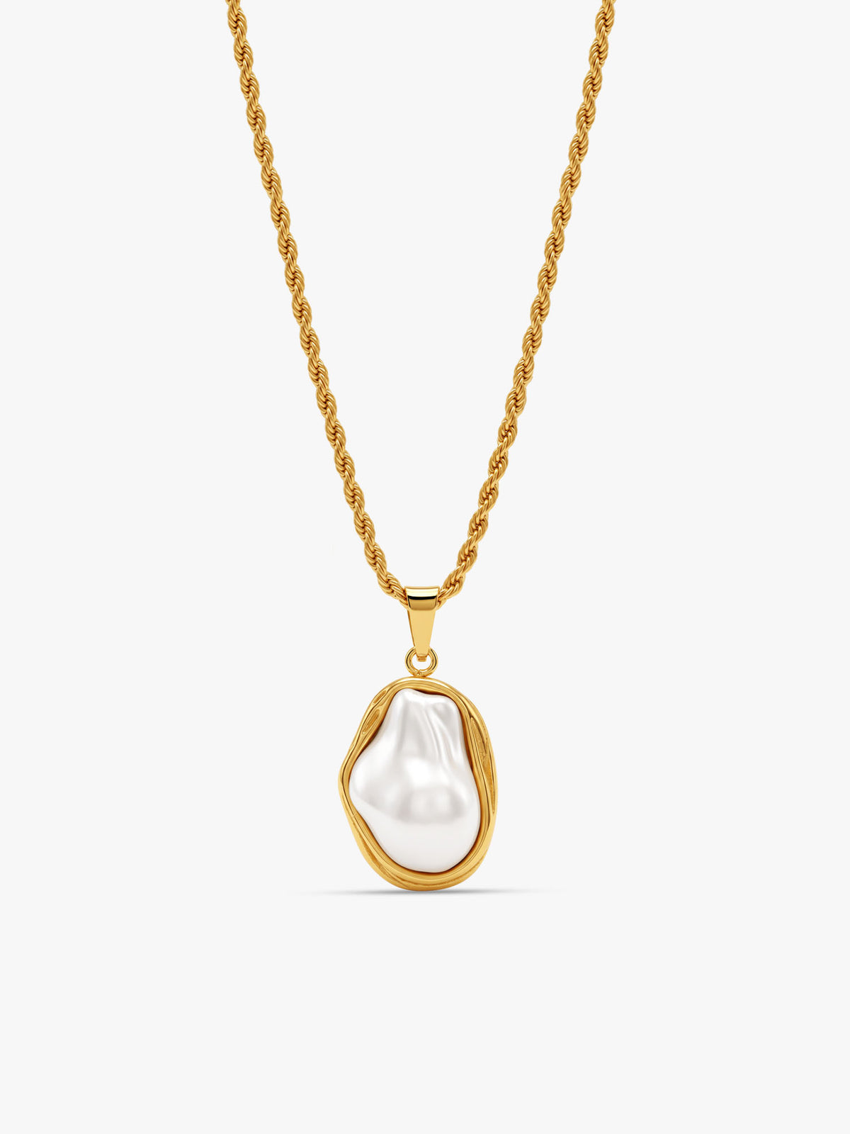 IXIA by GIVA Worth The Wait Gold Plated Pearl Necklace