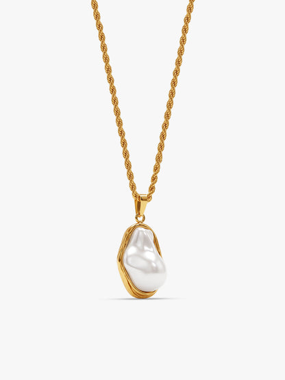 IXIA by GIVA Worth The Wait Gold Plated Pearl Necklace