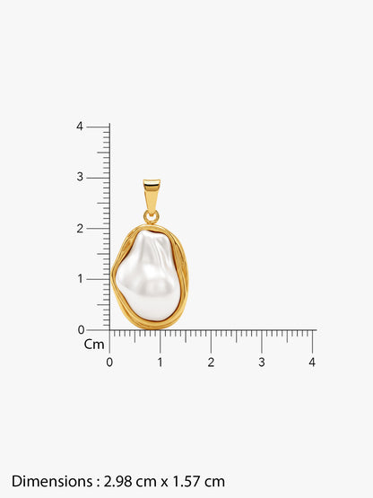 IXIA by GIVA Worth The Wait Gold Plated Pearl Necklace