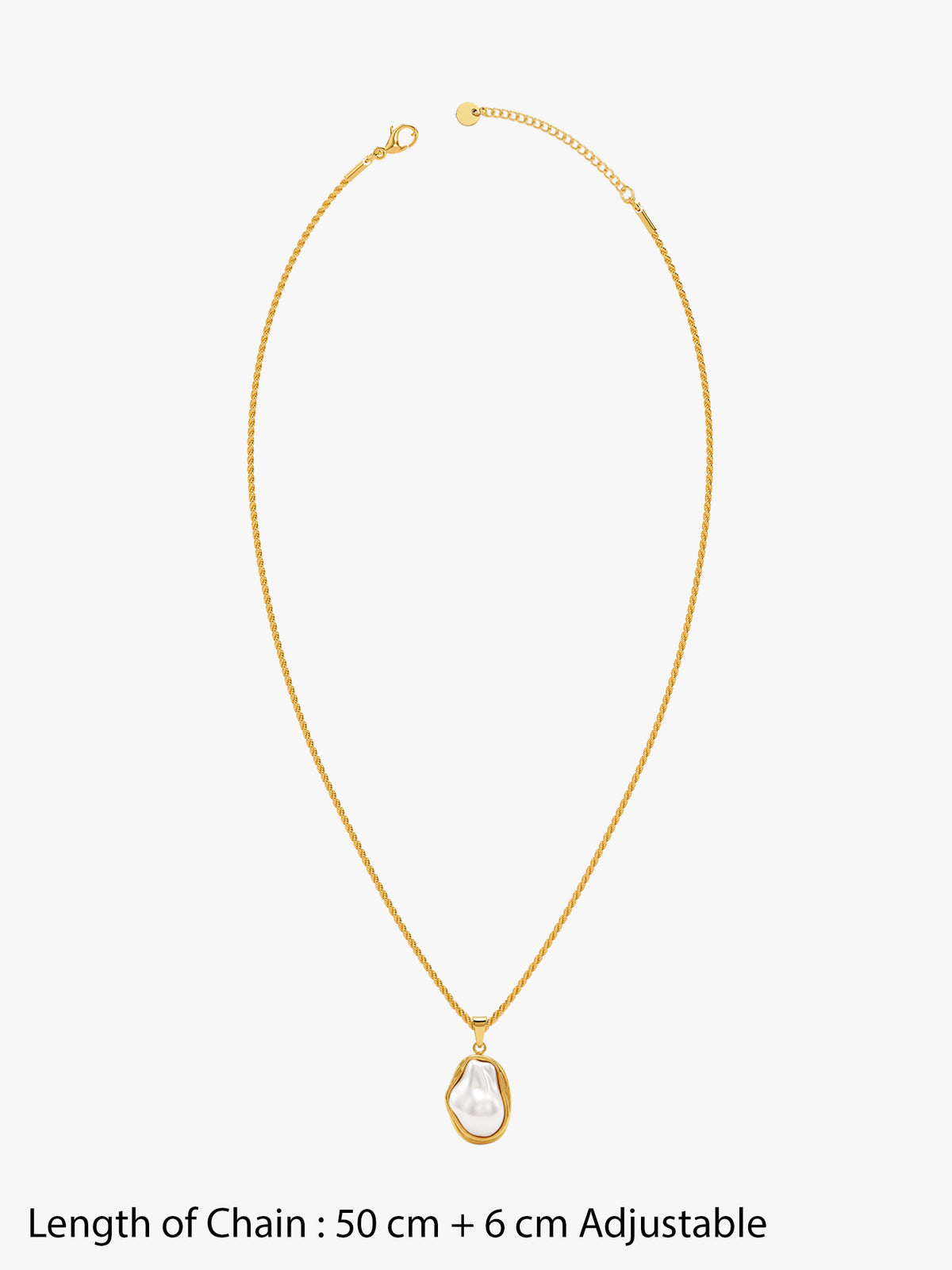 IXIA by GIVA Worth The Wait Gold Plated Pearl Necklace
