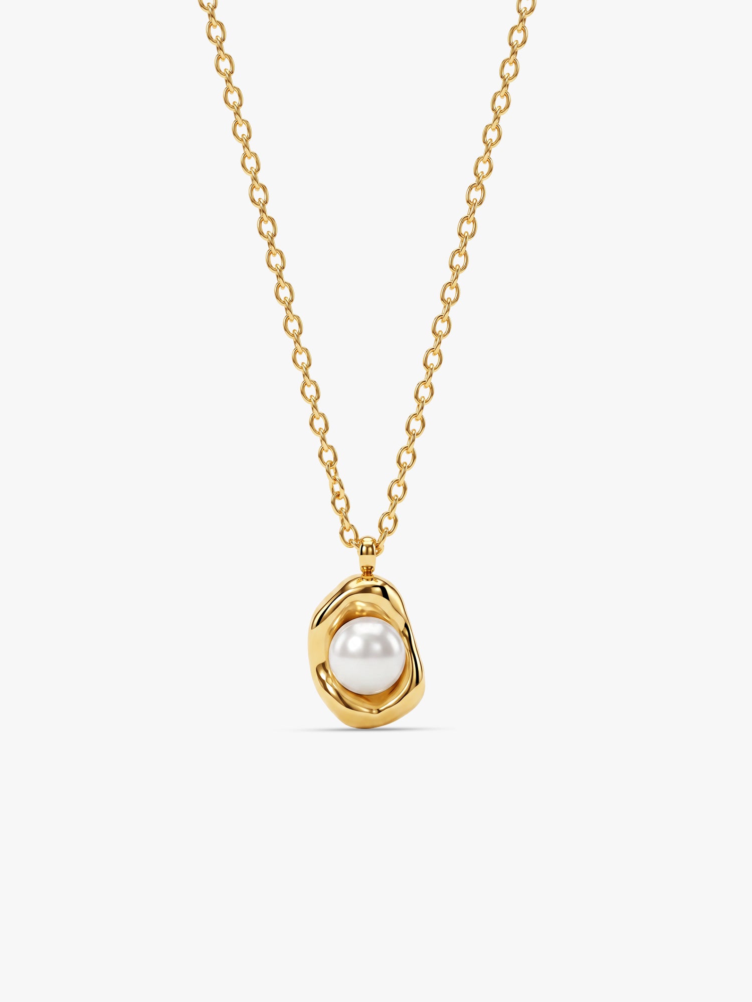 OnnMe by GIVA Pearl Whisper Gold Plated Necklace