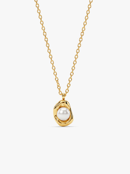 OnnMe by GIVA Pearl Whisper Gold Plated Necklace